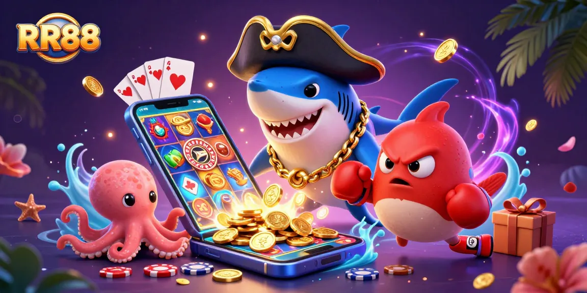 Experience thrilling gameplay at RR88 with vibrant characters and dynamic casino elements.
