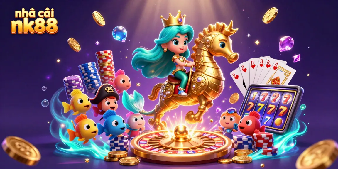 Engage with nhà cái nk88's vibrant, 3D fantasy casino world featuring games and rewards.