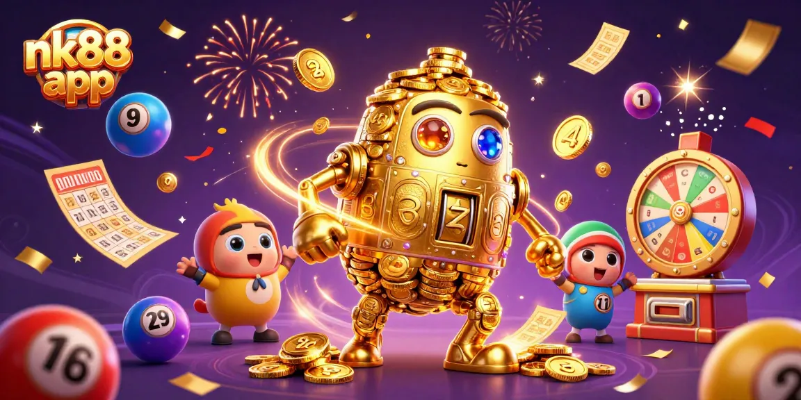 Experience thrilling moments with nk88 app as the dynamic golden golem and lottery elements create excitement.
