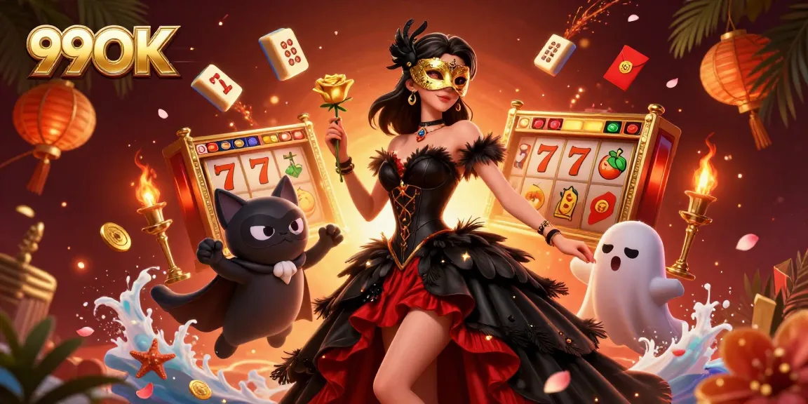 Engage with 99OK's vibrant casino experience featuring stunning 3D characters and rich slot elements.